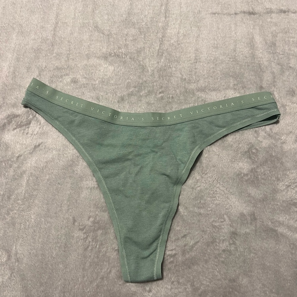 Victoria’s Secret Mint Blue Cotton Underwear Thong (S)